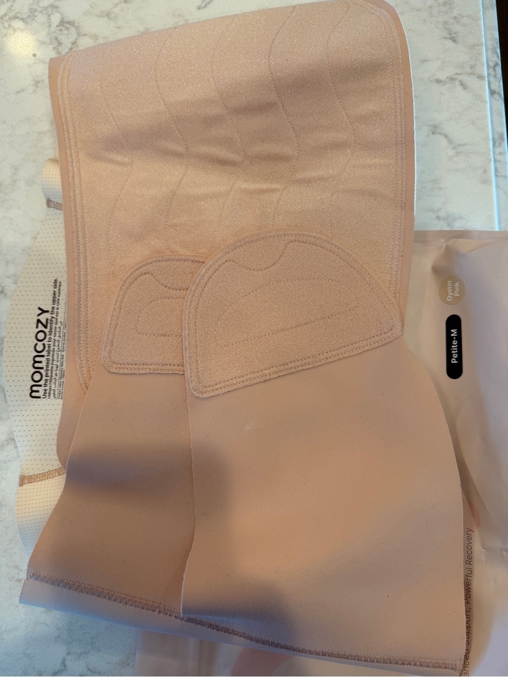 Momcozy Ergowrap Postpartum Belly Wrap - Petite - Nude Pink - Picture 4 of 5